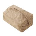 Linen Fabric Tissue Box Rectangle Container Table Home Decoration E