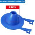 2 Pcs 2 Inch Toilet Stopper Water Saving Flappers with 2 Pcs Chains