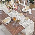 Macrame Table Runner,cotton Table Runner with Tassels(24x160cm)