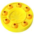 Dog Toys Turntable Slow Feeder Toy Interactive Leaking Food -yellow