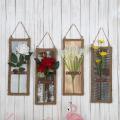 Wooden Wall Hanging Wooden Rope Art Carbonization Retro Distressed 3