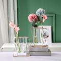 Wall-mounted Glass Vase Wall Decoration Hanging Vases, Rose Gold