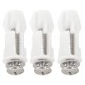 Toilet Seat Hinges Screws Wc Hole Fixing Easy Installation 6 Pack