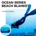 Diveblues Beach Blanket Abysmal Sea Series,blue