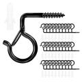 30pcs Hook with Safety Buckle, for Hanging Plants,garden Light, Black