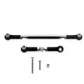 Servo Link Rod with Tie for Mn D90 Fj45 Mn99s Rc Car Parts,black