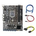 B250c Miner Motherboard+sata 15pin to 6pin Cable+rj45 Cable+switch