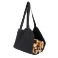 Firewood Bag Carrier,tote Large Carrying Bag for Home,camping, Black