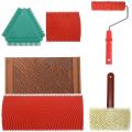 6pcs Rubber Wood Graining Painting Tool for Wall Decoration,7 Inch