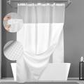 Weave Shower Curtain with 12 Hooks Included, 72x72 Inch