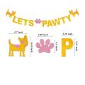 Dog Birthday Bandana Hat Bone Toy Dog Party Set Happy Birthday (pink)