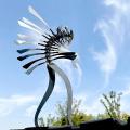 Unique and Magical Metal Rotating Windmill Humanoid Windmill Outdoor