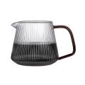 Pour Over Coffee Server Vertical Stripes Heat Resistant V60 -350ml