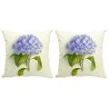 Vintage Floral/flower Flax Pillow Case Cushion Cover(pansy)