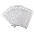 100pcs 9x12cm Butterfly Organza Jewelry Gift Pouch Favor Bags White
