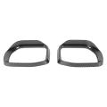 Car Reversing Mirror Rain Eyebrow Frame Decoration Cover Carbon Fiber