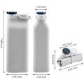 600ml Outdoor Silicone Collapsible Water Bottle Water Bottles,grey