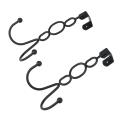 2 Pack Heavy Duty Over Door Double Hooks for Hanging Towels,clothes