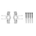 2pcs Metal Front Steering Cup Steering Block for Losi Lmt 4wd,silver