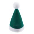 10pcs/set Mini Christmas Hat Santa Claus Hat Gift Caps Green 2