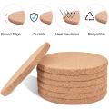 Round Cork Coasters for Drinks,with Metal Holder Storage Caddy