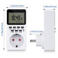 Digital Timer Switch, Programmable Plug-in Timer Switch 2pcs Eu Plug