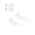 Floating Shoe Display Shelves for Wall Mount Set Of 2 - Clear Acrylic
