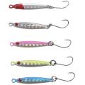 5 Pcs/lot Metal Spoon Lure 3g/3.4cm Artificial Bait Fishing Jigging