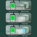 5000mah Usb Rechargeable Air Cooling Fan Humidifier for Home (green)