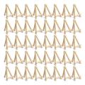 60 Pack Mini Wooden Display Stand Natural Wooden Easel Art Craft