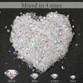 7000 Pcs Bling Diamond Acrylic Gem Table Scatter Crystals,multicolor