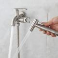 Bidet Spray Set 2 Way Tap Faucet Bathroom Toilet Hose Water Tap
