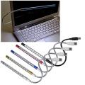 10 Led Usb Keyboard Night Lamp for Reading Notebook Laptop(silver)