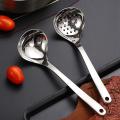 Kitchen Tools Stainless Steel Soup Spoon and Colander Scoop Filter