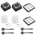 2 Hepa Filters&2 Dust Base Filters&2 Foam Filters&4 Side Brushes