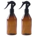 2 Pcs 300 Ml Empty Amber Plastic Spray Bottles for Essential Oils