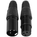 20pcs 3pin Xlr Male to Female Microphone Extension Cable Adapter
