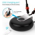 Mini Air Purifier Necklace for All Ages, Adults and Kids Black+silver