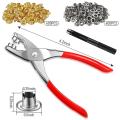 502 Pieces 1/4 Inch Grommet Eyelet Plier Set,eyelet Hole Punch Pliers