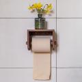 Solid Wood Tissue Holder Paper Roll Holder Wall-mounted Ash Wood