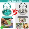 Dog Bowl Slow Feeder with Suction Cups for Large Breed Dog and Cat