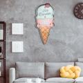 Ice Cream Signs Cafe Shop Decorative for Wall Retro Coffee Plaque