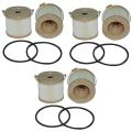 6pcs 2010pm Oil Water Separator Elements Fuel Filter for Tractor