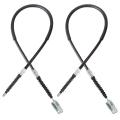 2pcs Brake Cable 42 Inch Both Driver & Passenger Side for Club Car Ds