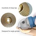 4pcs Wood Grinding Disc for Angle Grinder for Wood Carving Shaping