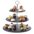 3 Tier Slate Cake Stand Cupcake Serving Tower