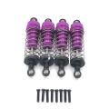 4pcs Metal Shock Absorber for Wltoys 124019 124018 144001 Rc,purple