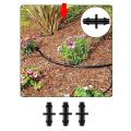 180 Ft 1/4inch Hose Drip Irrigation System Adjustable Sprinkler Kit