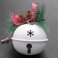 Bell Pandant Metal Jingle Bells Christmas Decor for Home Party White