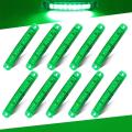 10pcs 9-led Truck Trailer Lorry Sealed Side Marker Clearance Light